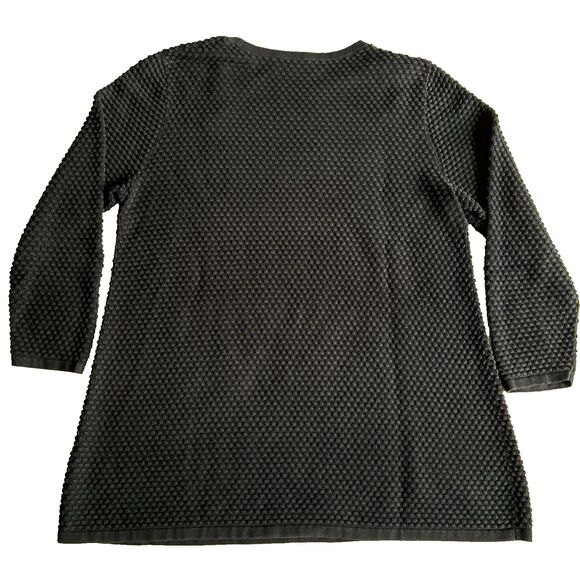 COS Cotton Textured Tunic Sweater Crew Neck Long Sleeves - Picture 2 of 7